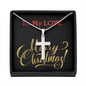 Stainless Steel Cross Necklace, Her, Him, Friend, Christmas, Anniversary, Birthday, Valentine's Day, Mother's Day, Custom Message Card