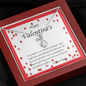 ALLURING BEAUTY Necklace, For Her, Valentine's Day, Mother, Wife, Girlfriend, with Custom Message Card