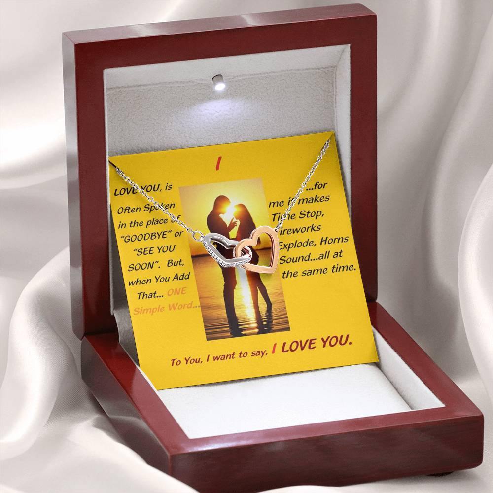 I...Love You Necklace, Wife From Husband - Birthday | Anniversary | Christmas Gift | Message Card Jewelry - Gifts 4 Your Season
