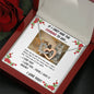 Hearts Embellished Necklace | to Girlfriend | Wife | Birthday | Anniversary | Christmas | Cat Lover | Custom Message Card