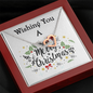 Two Hearts Necklace, For Her, Friend, for Christmas, Anniversary, Birthday, Valentine's Day, Mother's Day, with Custom Message Card