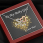 Two Hearts Necklace, For Her, Valentine's Day, Mother, Wife, Girlfriend, with Custom Message Card