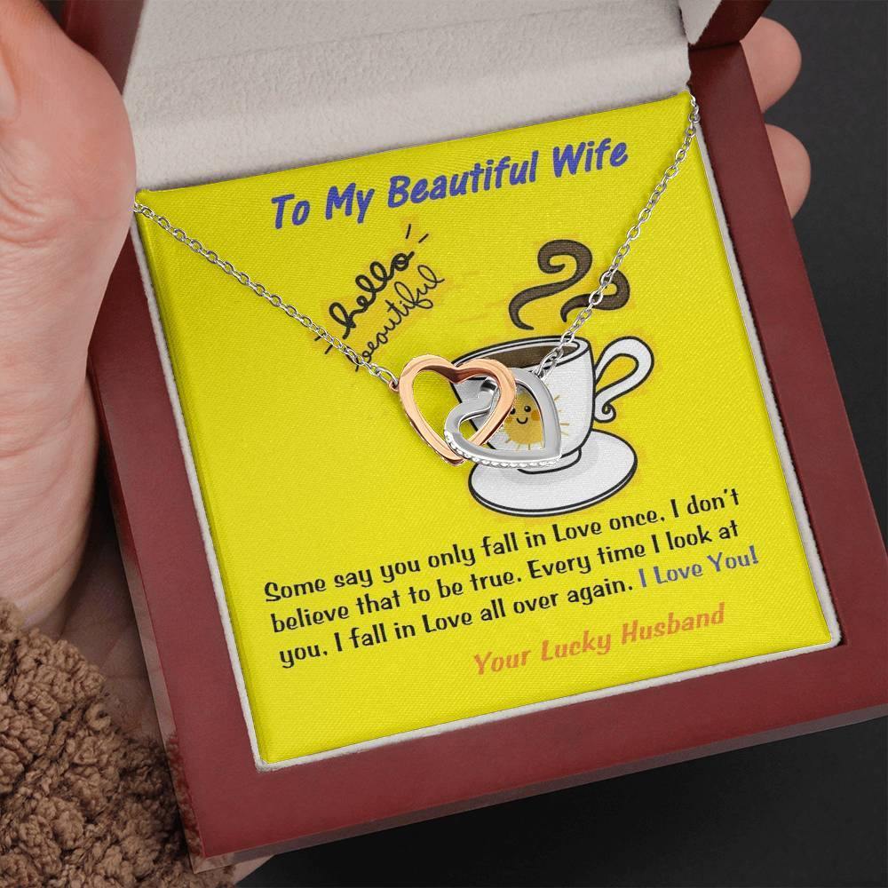 To My Wife Gift | Wife Christmas Jewelry | Love Her Keepsake | Soulmate Necklace | Wife Message Card | Meaningful Cards | Best Wife Ever - Gifts 4 Your Season