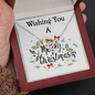 Two Hearts Necklace, For Her, Friend, for Christmas, Anniversary, Birthday, Valentine's Day, Mother's Day, with Custom Message Card