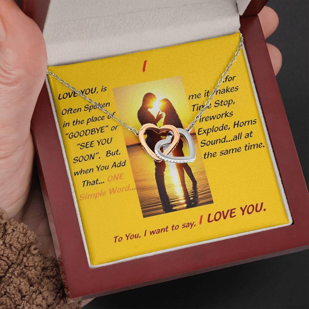 I...Love You Necklace, Wife From Husband - Birthday | Anniversary | Christmas Gift | Message Card Jewelry - Gifts 4 Your Season