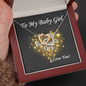 Two Hearts Necklace, For Her, Valentine's Day, Mother, Wife, Girlfriend, with Custom Message Card