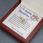 Two Hearts Necklace, For Her, Friend, for Christmas, Anniversary, Birthday, Valentine's Day, Mother's Day, with Custom Message Card