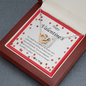 Two Hearts Necklace, For Her, Valentine's Day, Mother, Wife, Girlfriend, with Custom Message Card