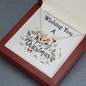 Two Hearts Necklace, For Her, Friend, for Christmas, Anniversary, Birthday, Valentine's Day, Mother's Day, with Custom Message Card