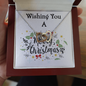 Two Hearts Necklace, For Her, Friend, for Christmas, Anniversary, Birthday, Valentine's Day, Mother's Day, with Custom Message Card