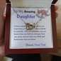 Two Hearts Necklace, For Her, Friend, for Christmas, Anniversary, Birthday, Valentine's Day, Mother's Day, with Custom Message Card
