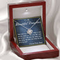 Love Knot Necklace, From Dad, Custom Message Card