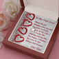 Love Knot Necklace, For Her, Valentine's Day, Mother, Wife, Girlfriend, Custom Message