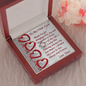 Love Knot Necklace, For Her, Valentine's Day, Mother, Wife, Girlfriend, Custom Message