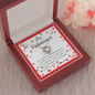 Love Knot Necklace, For Her, Valentine's Day, Mother, Wife, Girlfriend, with Custom Message Card
