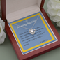 Love Knot Necklace, For Her, Valentine's Day, Sister, Mother, Wife, Girlfriend, with Custom Message Card