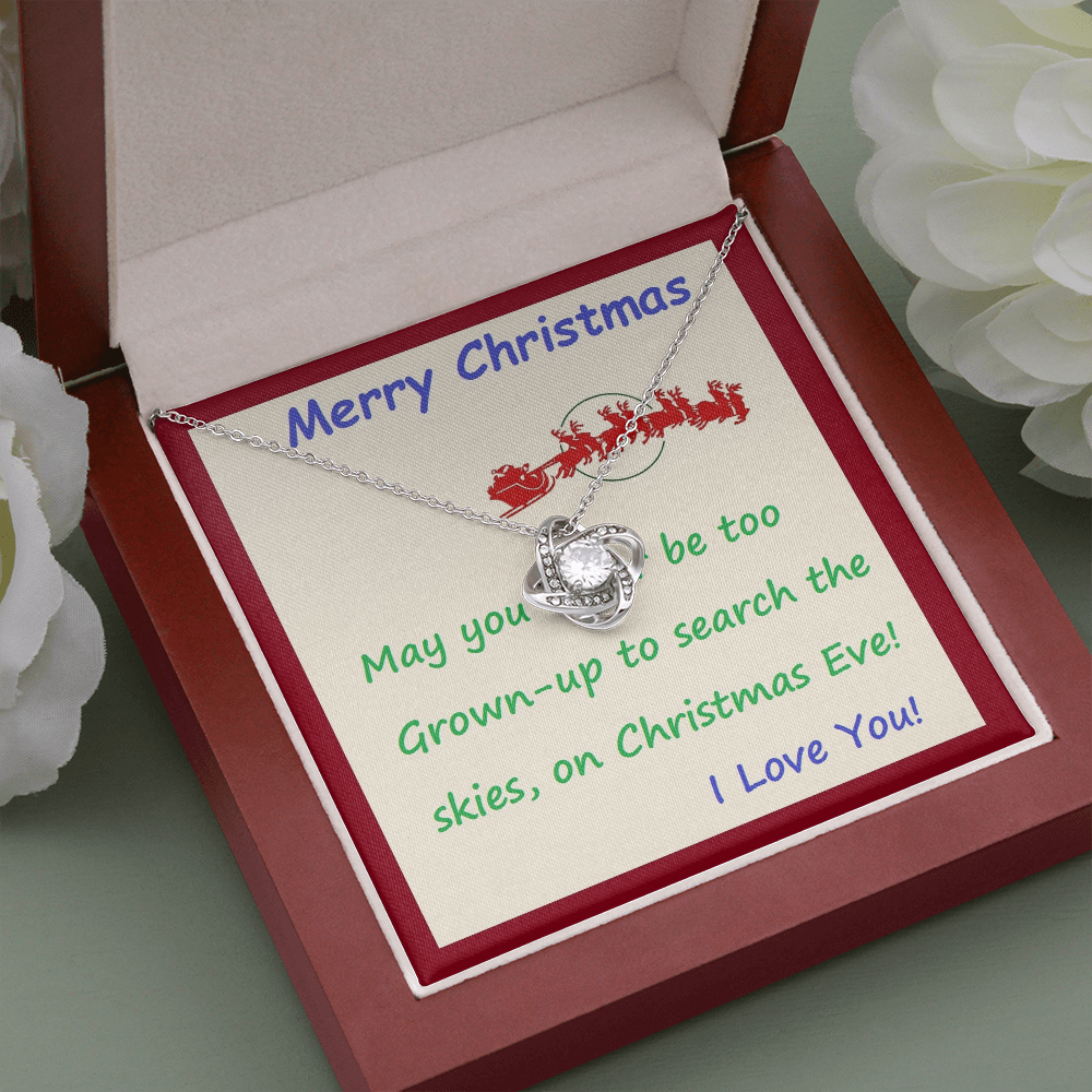 Love Knot Necklace, For Her, Friend, Sister, for Christmas, Anniversary, Birthday, Valentine's Day, Mother's Day, with Custom Message Card
