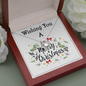 Love Knot Necklace, Custom Message Card