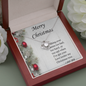 Love Knot Necklace, For Her, Friend, for Christmas, Anniversary, Birthday, Valentine's Day, Mother's Day, with Custom Message Card
