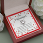 Love Knot Necklace, For Her, Valentine's Day, Mother, Wife, Girlfriend, with Custom Message Card