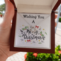 Love Knot Necklace, Custom Message Card