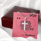 To My Special Wife Gift | Stainless Steel Cross Necklace. | Love Her Keepsake | Soulmate Necklace | Wife Message Card | Meaningful Cards | Best Wife Ever - Gifts 4 Your Season