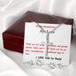 Stainless Steel Cross Necklace, Birthday Gift, Custom Message Card, For Husband