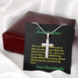 Stainless Steel Cross Necklace, Gift To My Granddaughter, Gift For Christmas, Granddaughter Birthday, Gift From Grandpa/Grandma To Granddaughter, Graduation Gift - Gifts 4 Your Season