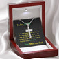 Steel Cross Necklace, Birthday Gift For Son, To My Son Cross, Present From Mom And Dad For Son Birthday Gift Ideas - Gifts 4 Your Season