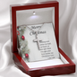 Stainless Steel Cross Necklace, For Her, Friend, for Christmas, Anniversary, Birthday, Valentine's Day, Mother's Day, with Custom Message Card