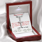Stainless Steel Cross Necklace, Birthday Gift, Custom Message Card, For Husband