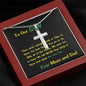 Steel Cross Necklace, Birthday Gift For Son, To My Son Cross, Present From Mom And Dad For Son Birthday Gift Ideas - Gifts 4 Your Season