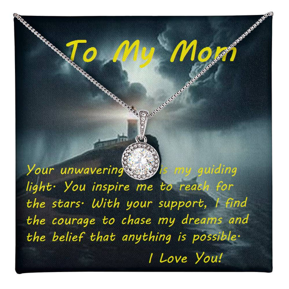 Eternal Hope Necklace, For Her, for Christmas, for Mom, Birthday, Valentine's Day, Mother's Day, with Custom Message Card