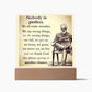 Nobody Is Perfect Affirmation Acrylic Plaque, Custom Message