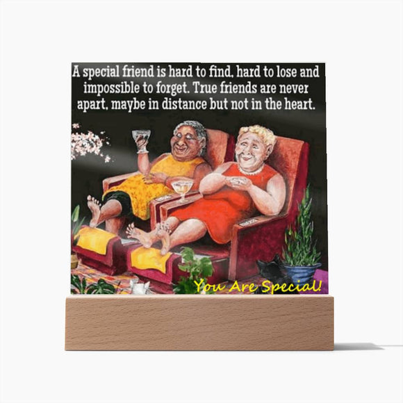 My Special Friend Affirmation Acrylic Plaque, Custom Message