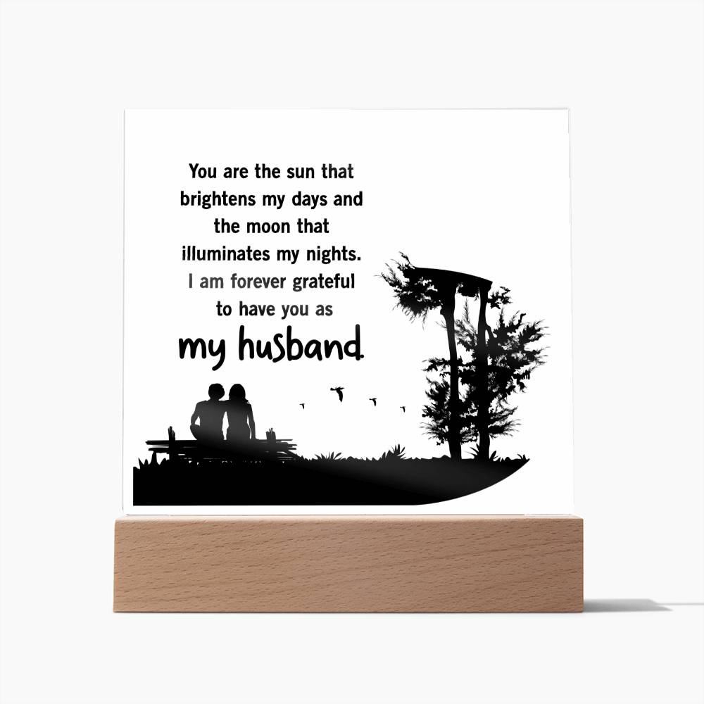 You Are The Sun Affirmation Acrylic Plaque, Custom Message