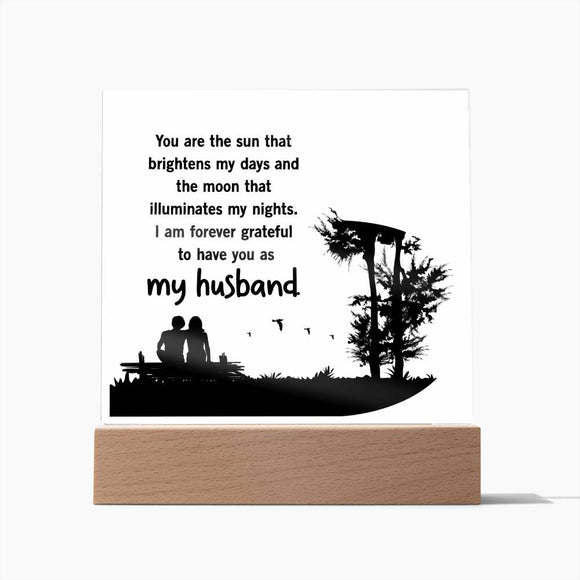 You Are The Sun Affirmation Acrylic Plaque, Custom Message