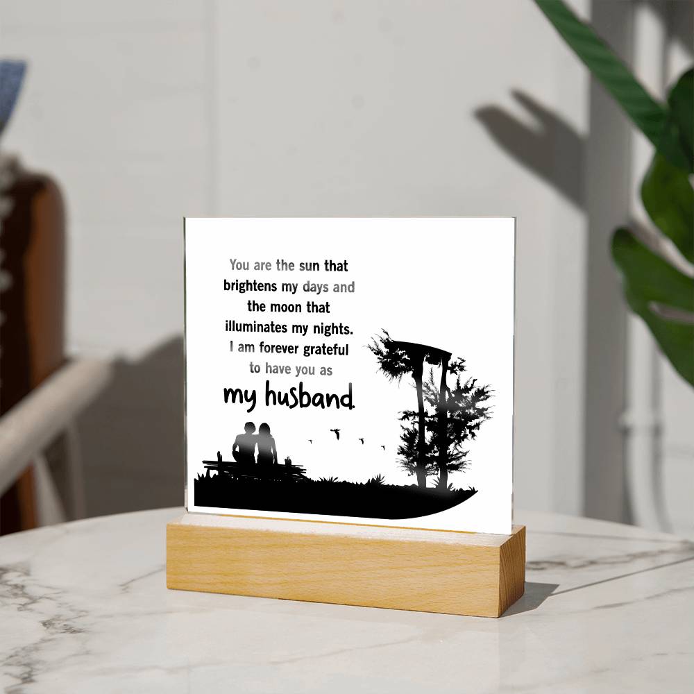 You Are The Sun Affirmation Acrylic Plaque, Custom Message