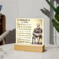 Nobody Is Perfect Affirmation Acrylic Plaque, Custom Message