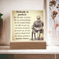 Nobody Is Perfect Affirmation Acrylic Plaque, Custom Message