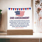 2nd Amendment Affirmation Acrylic Plaque, Custom Message
