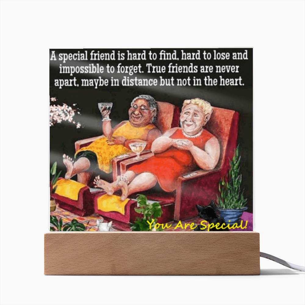My Special Friend Affirmation Acrylic Plaque, Custom Message