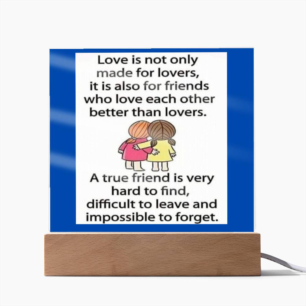 Friends Affirmation Acrylic Plaque, Custom Message