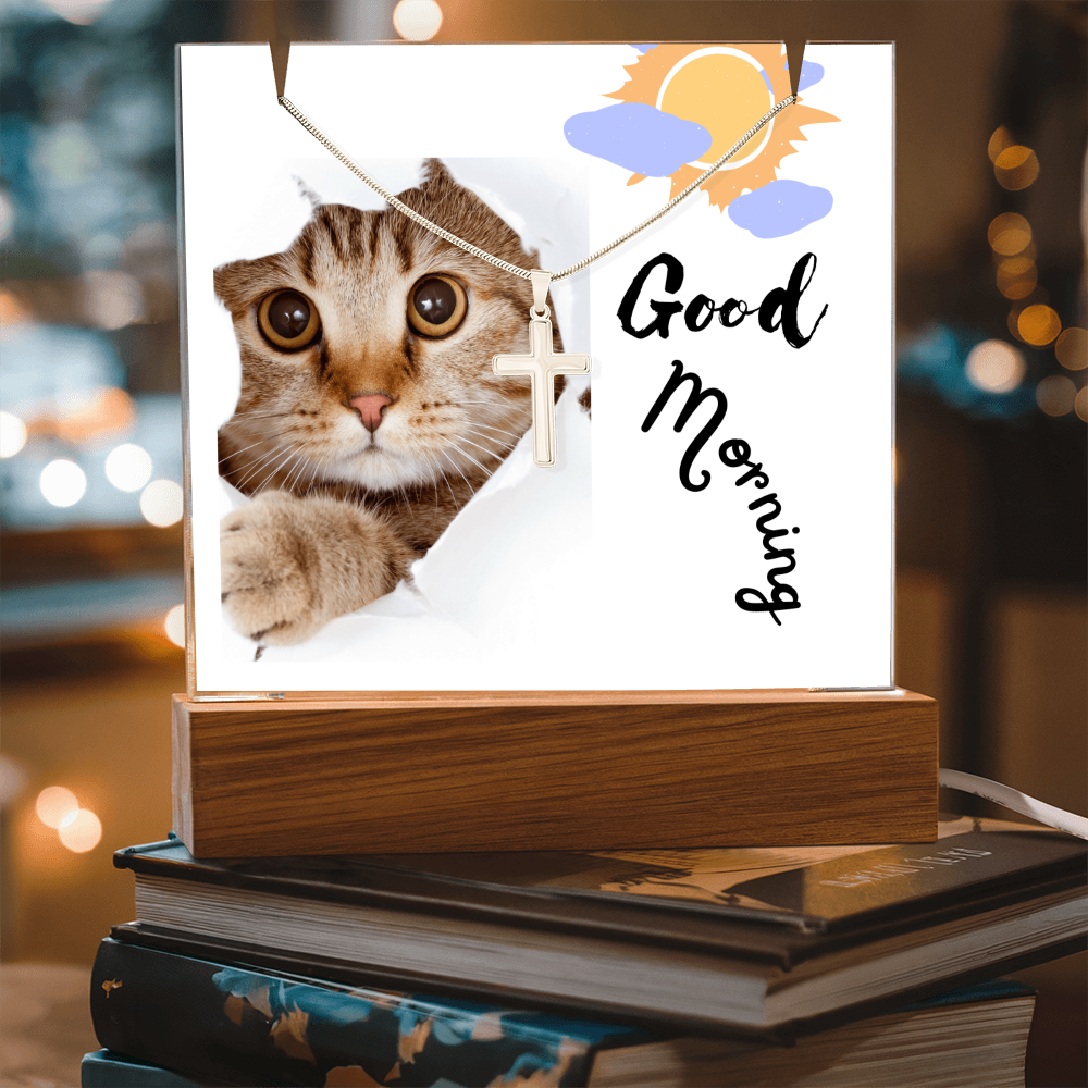 Good Morning Cross Necklace