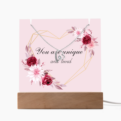 You are unique and loved Forever Love Necklace