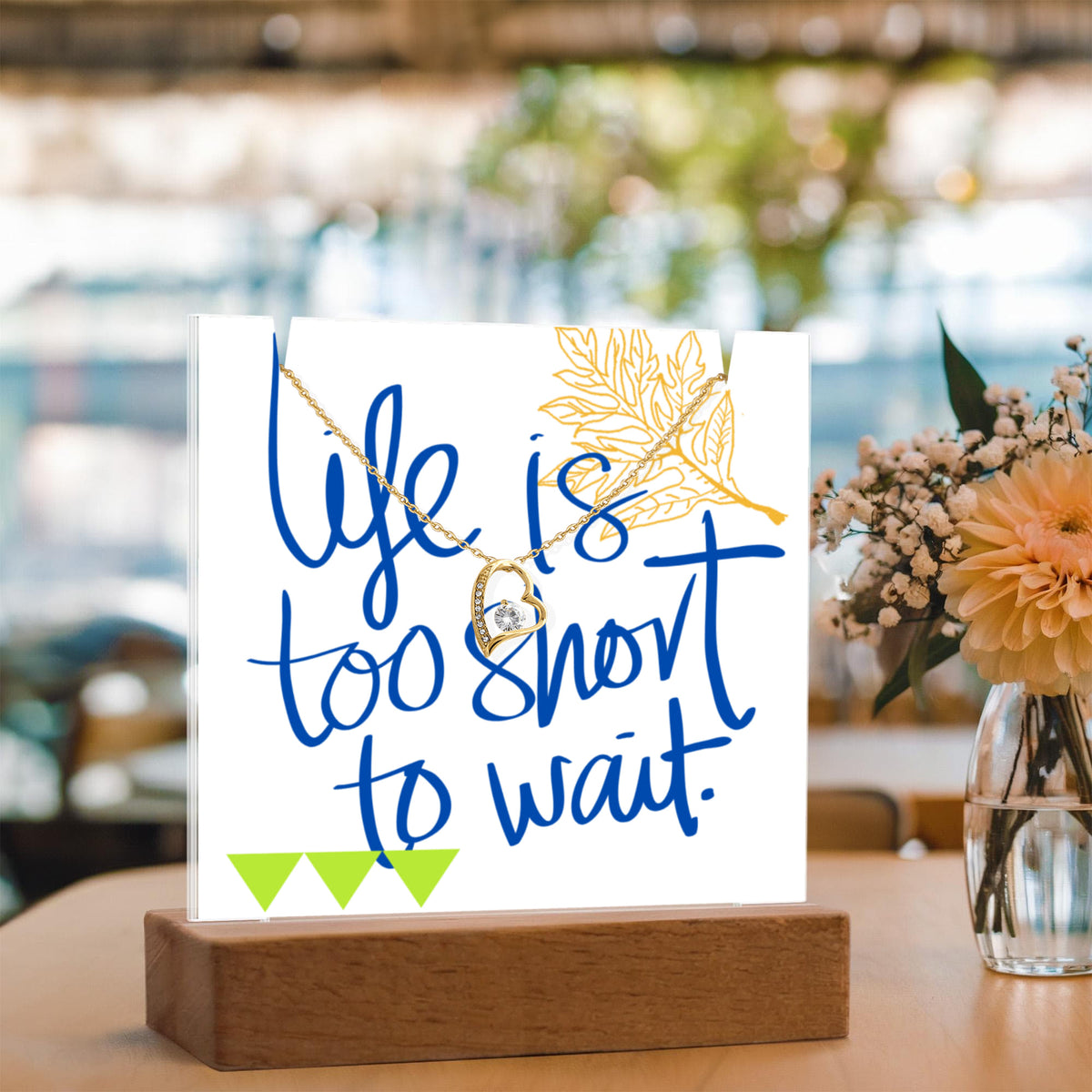 Life is too short to wait Alluring Beauty Necklace