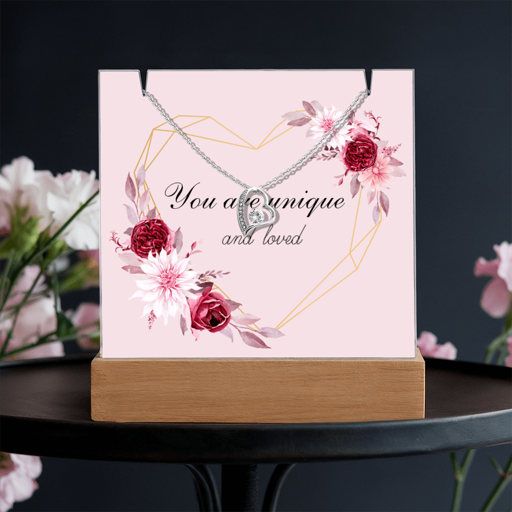 You are unique and loved Forever Love Necklace