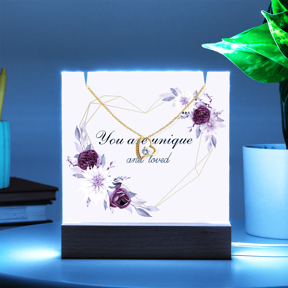 You are unique and loved Forever Love Necklace