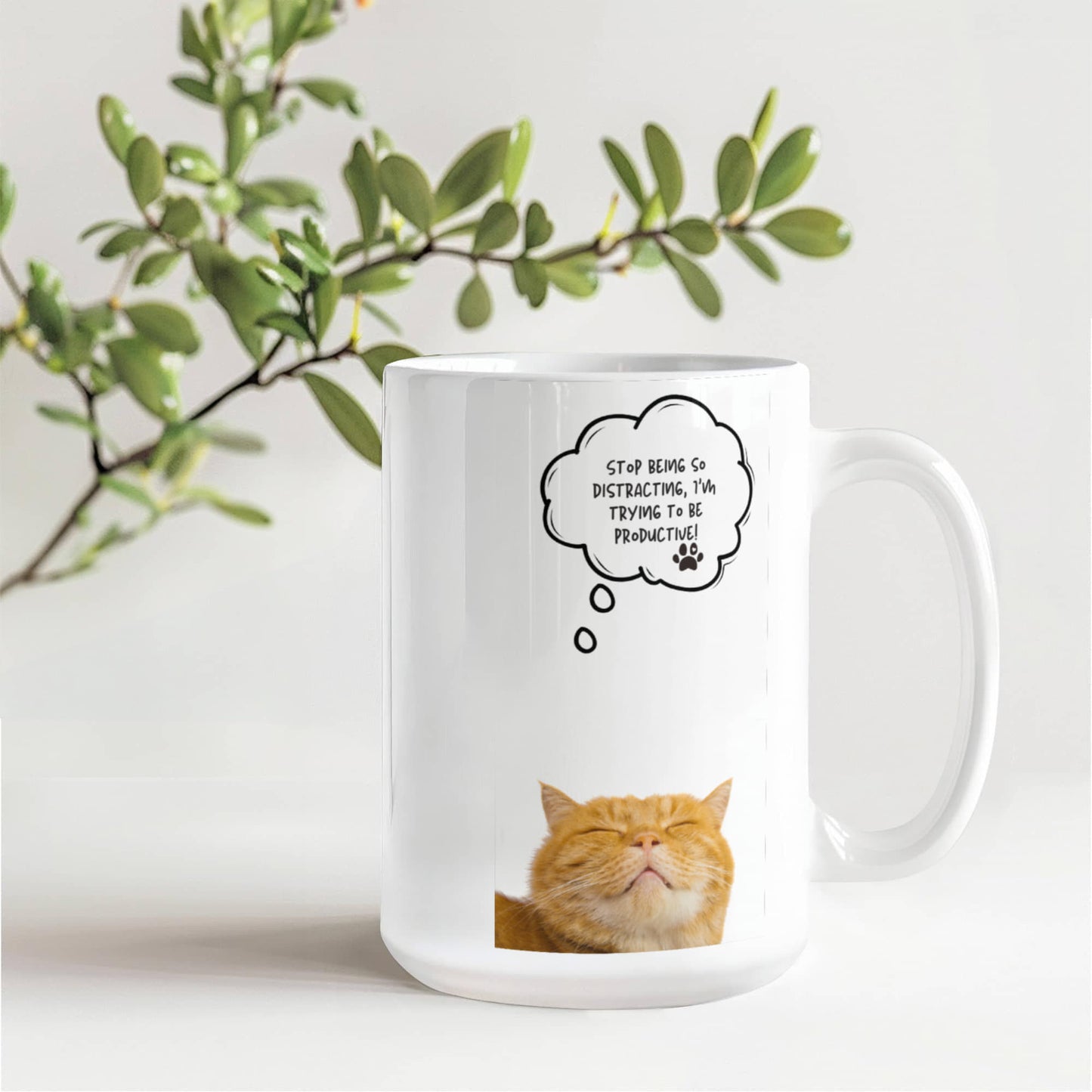 Stop Being So Distracting -15 Oz. Mug