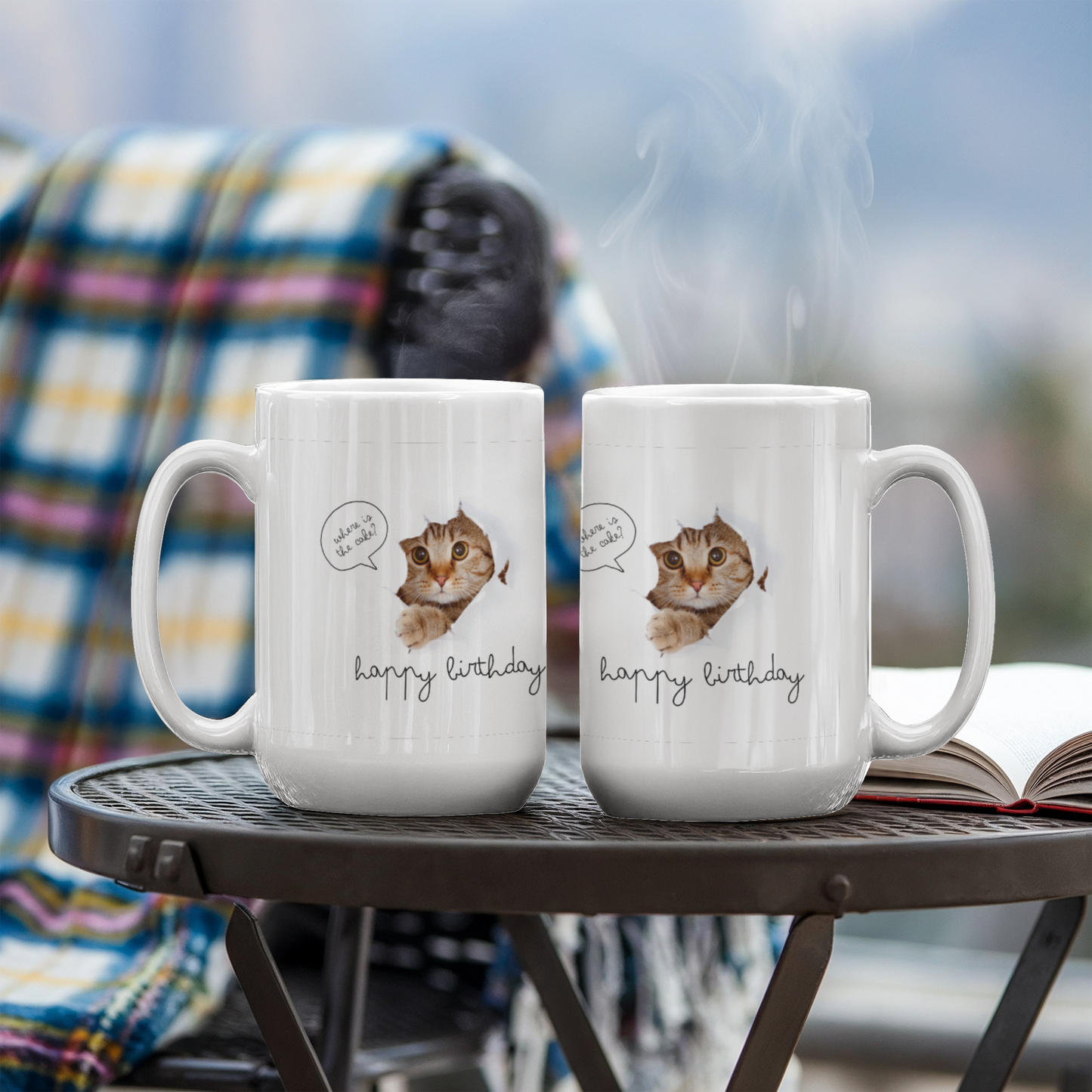 Happy Birthday - Where is The Cake? - 15 Oz. Mug